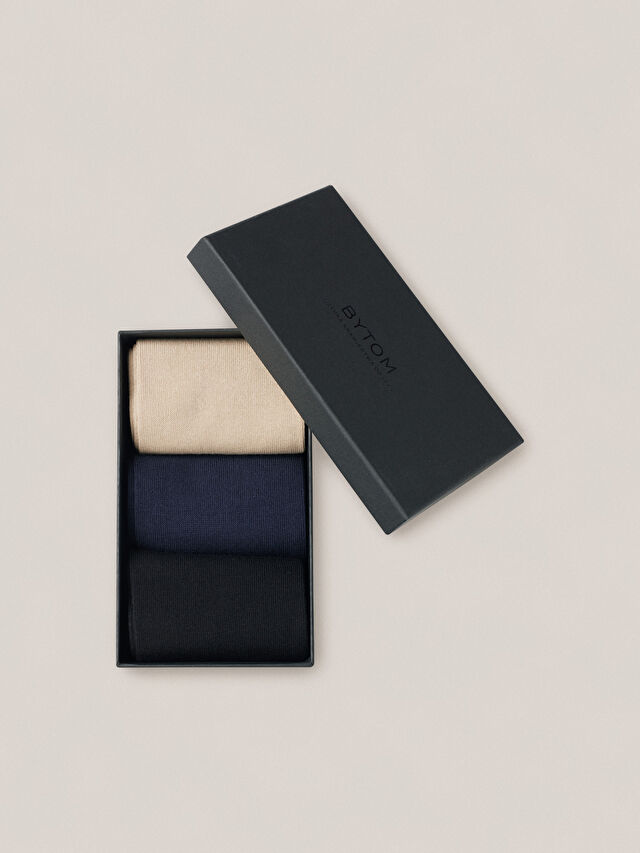 TRÓJPAK BAWEŁNIANYCH SKARPET