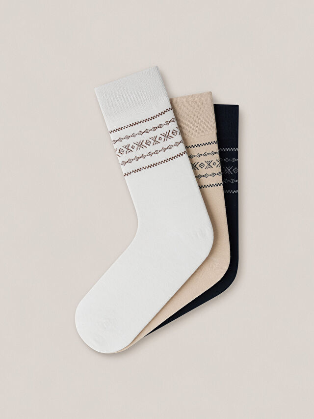 TRÓJPAK BAWEŁNIANYCH SKARPET