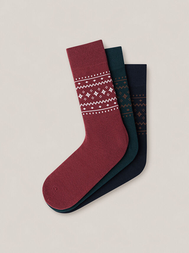 TRÓJPAK BAWEŁNIANYCH SKARPET