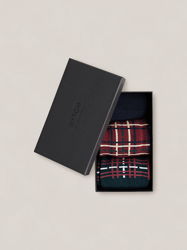 TRÓJPAK BAWEŁNIANYCH SKARPET