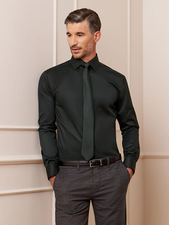 ZIELONA KOSZULA ROMA DŁUGI RĘKAW