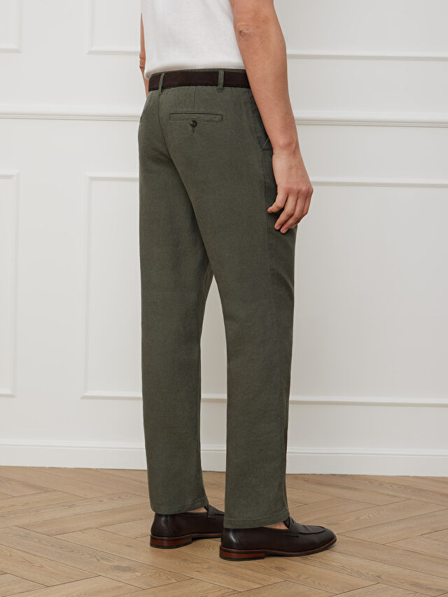 ZIELONE SPODNIE CANEY