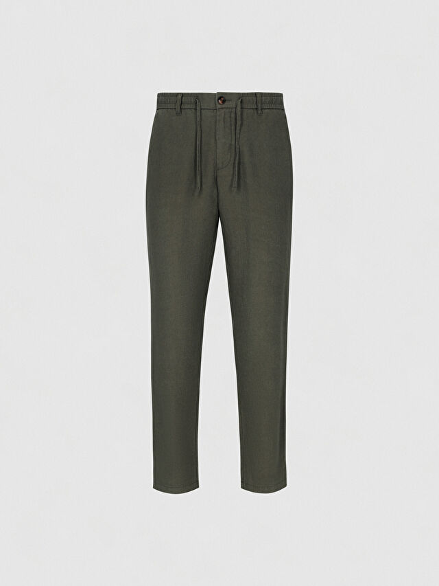 ZIELONE SPODNIE CANEY