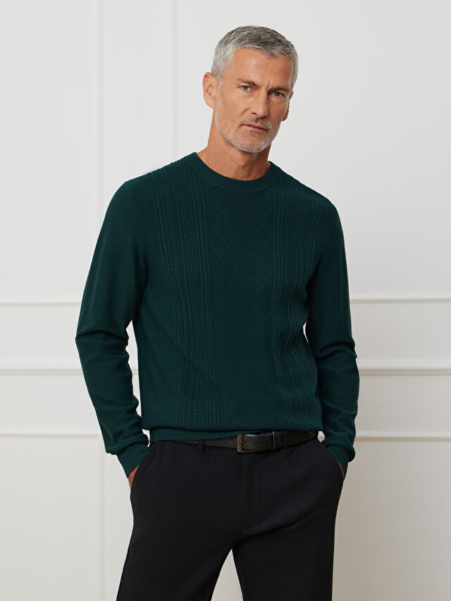 ZIELONY SWETER ANTON