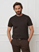 BRĄZOWY T-SHIRT WALSEY