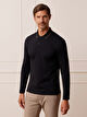 CZARNE POLO VOLSKOF DŁUGI RĘKAW