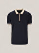 GRANATOWE POLO LETTON