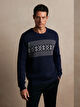 GRANATOWY SWETER REDIPUGLIA