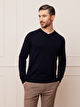 GRANATOWY SWETER FOXFIELD