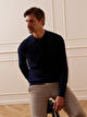 GRANATOWE SWETER JUKON