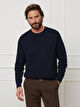 GRANATOWY SWETER ALBERTO