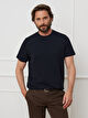 GRANATOWY T-SHIRT BOTERON