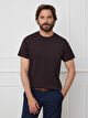 BRĄZOWY T-SHIRT CANDERSON